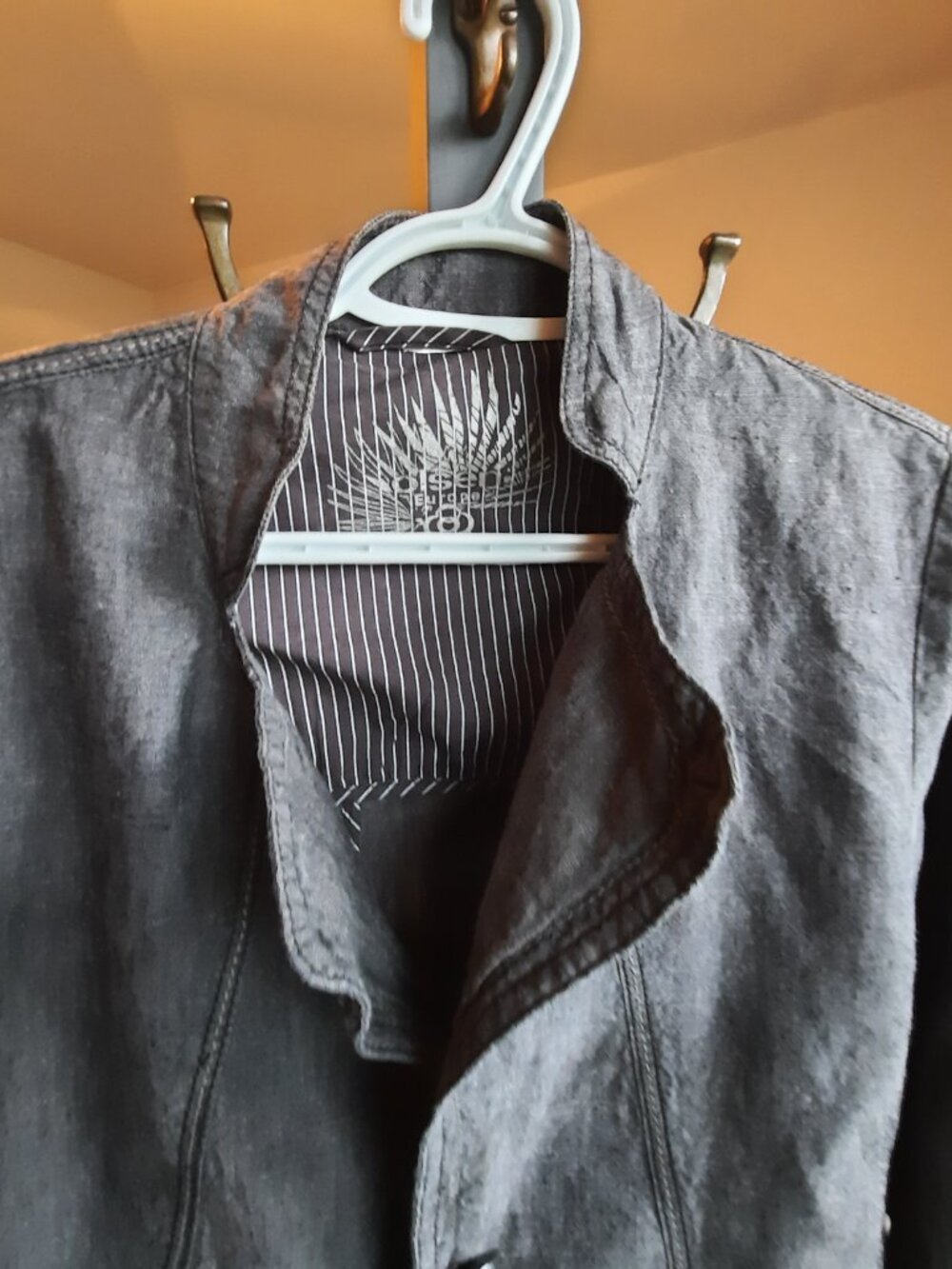 Linen, Olsen Europe Charcoal jacket - Picture 4 of 8
